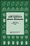 COMMUNICATIONS IN SOIL SCIENCE AND PLANT ANALYSIS雜志封面